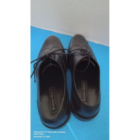 Leather Wingtip Oxford‎ Dress Shoes Lace Up Business Casual Black main image 5